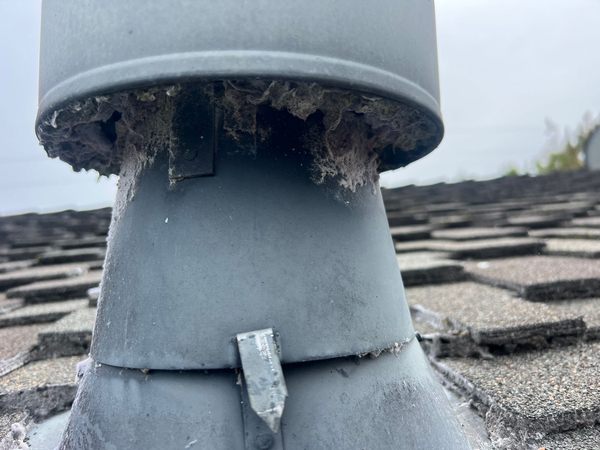 After gutter flushing